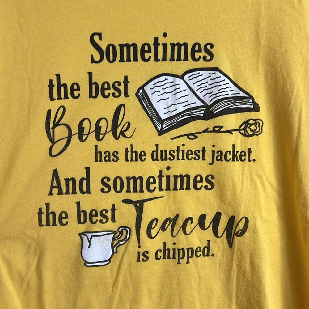Disney Etsy Yellow Beauty and The Beast Graphic T-Shirt- L - Picture 3 of 5